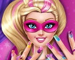 play Super Barbie Power Nails