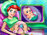 play Ariel Pregnant Check-Up