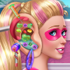 play Have Fun In Super Barbie Ear Doctor