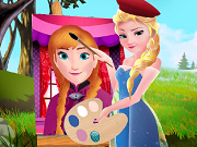 play Elsa Painting Anna