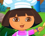 Dora Cooking Cake