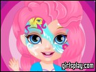 play Baby Barbie Little Pony Face Painting
