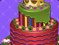 play Delicious Crown Cake Decor