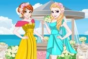 Elsa And Anna Bridemaids Dresses Game