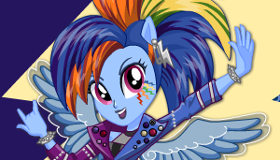 play Rainbow Dash Rocking Hairstyle