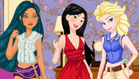 play Disney Princess Modern Dress Up