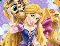 play Rapunzel Messy Pony