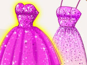 play Super Barbie'S Glittery Dresses