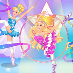 play Super Barbie Gymnastics Contest