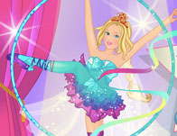 play Super Barbie Gymnastics Contest