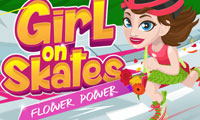 play Girl On Skates: Flower Power