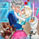 play Jack And Elsa College Kiss