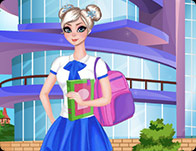 play Elsa College Dress Up