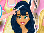 play Barbie'S Princess Hair Salon