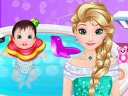 play Elsa Baby Spa