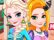 play Elsa And Rapunzel Matching Outfits