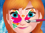 play Frozen Anna Face Painting