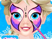 play Baby Elsa Butterfly Face Art
