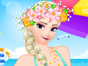 play Elsa Beach Day