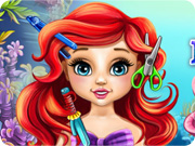 play Baby Ariel Real Haircuts