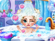 play Elsa Baby Bath