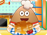 play Pou Cooking Pancakes