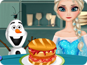 play Elsa Cooking Hamburger