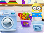 play Baby Minion Washing Clothes