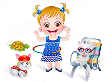 play Baby Hazel Pet Party 