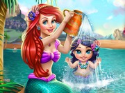 play Ariel Baby Wash Kissing