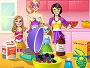 Barbie Family Cooking Berry Pie