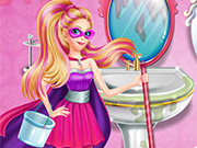 play Super Barbie Groom The Room