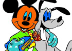 Mickey With His Friend