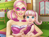 play Barbie Playing With Baby