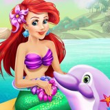 play Ariel Dolphin Wash