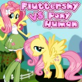 play Fluttershy Pony Vs Human