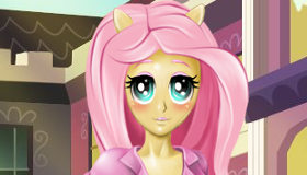 play Dress Up Fluttershy In Equestria