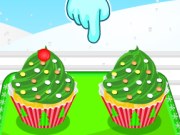 play Christmas Tree Cupcakes