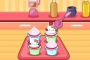 play Hello Kitty Apples And Banana Cupcakes