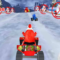play Santa Atv 3D