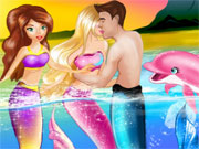 play Barbie Mermaid Kissing