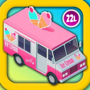 Ice Cream Truck: Kids Vehicles With Alex & Dora 2.▫ 3D Learning And Toddler Counting By Abby Monkey® Preschool And Kinde