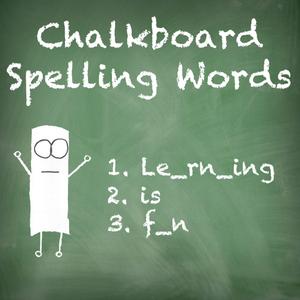 Chalkboard Spelling Words