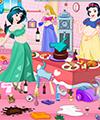 Pregnant Princess Party Clean Up