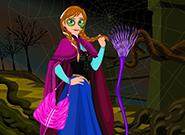 play Frozen Anna Halloween Dressup