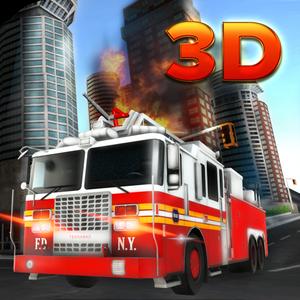 911 Fire Truck Rescue 3D - Drive The Emergency Fire Brigade Vehicle & Do The Rescue Missions With Fire Fighter Team
