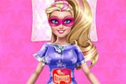 play Barbie Superhero Stomach Care