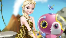 play Elsa Frozen Stone Age Dress Up