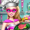 play Enjoy Super Barbie Real Cooking