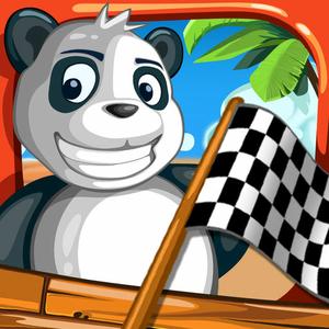 Turbo Toy Car - Panda Beach Race: High-Speed Buggy Driving Arcade